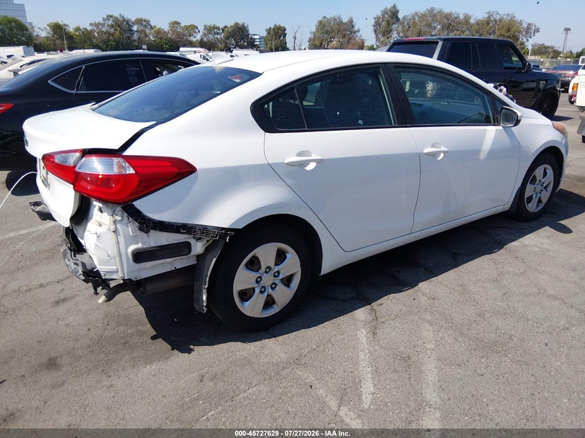 Vin: knafk4a65g5618200, lot: 46226328, kia forte lx 20164