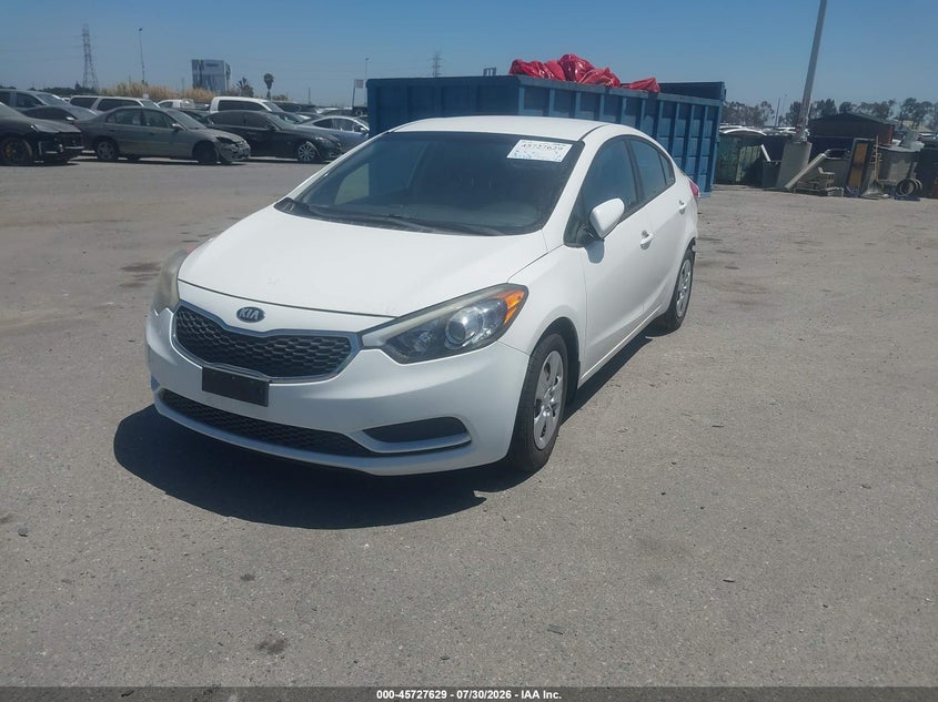 Vin: knafk4a65g5618200, lot: 46226328, kia forte lx 20162