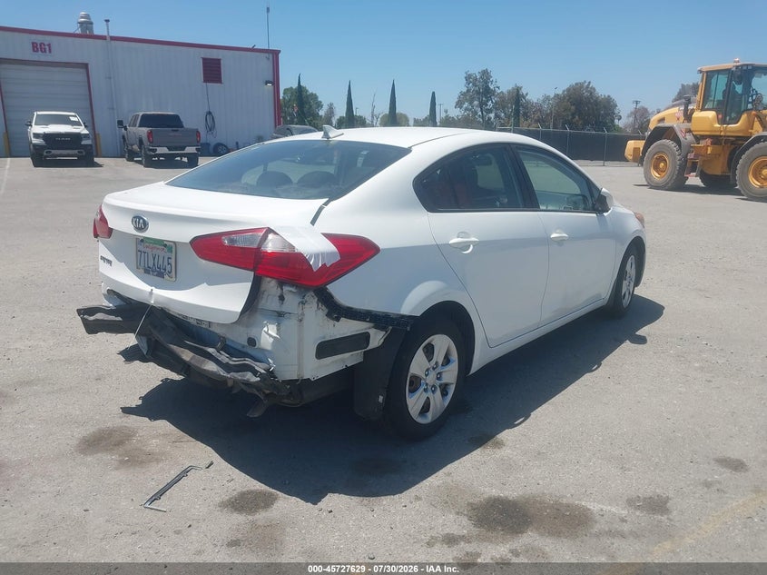 Vin: knafk4a65g5618200, lot: 46226328, kia forte lx 20164