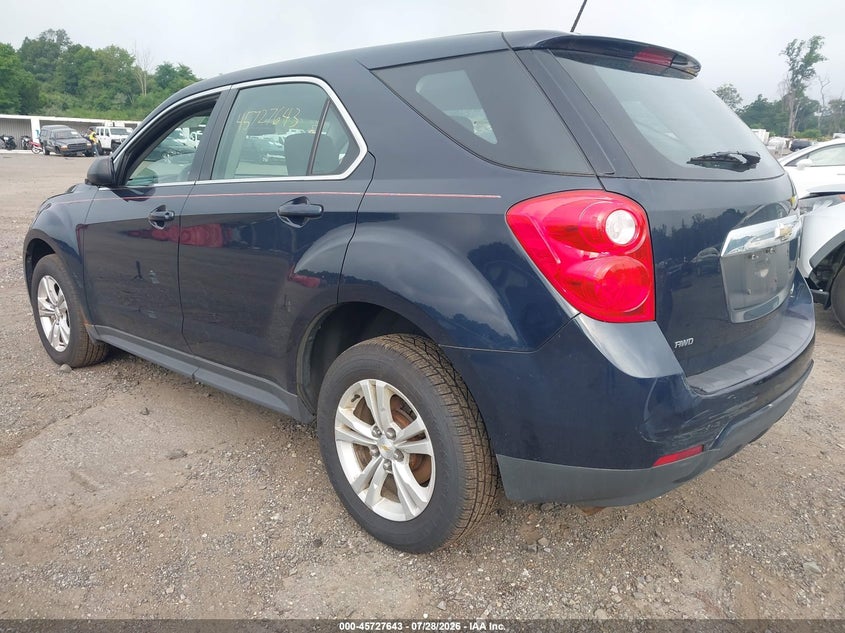 Vin: 2gnfleekxf6341762, lot: 46226342, chevrolet equinox ls 20153