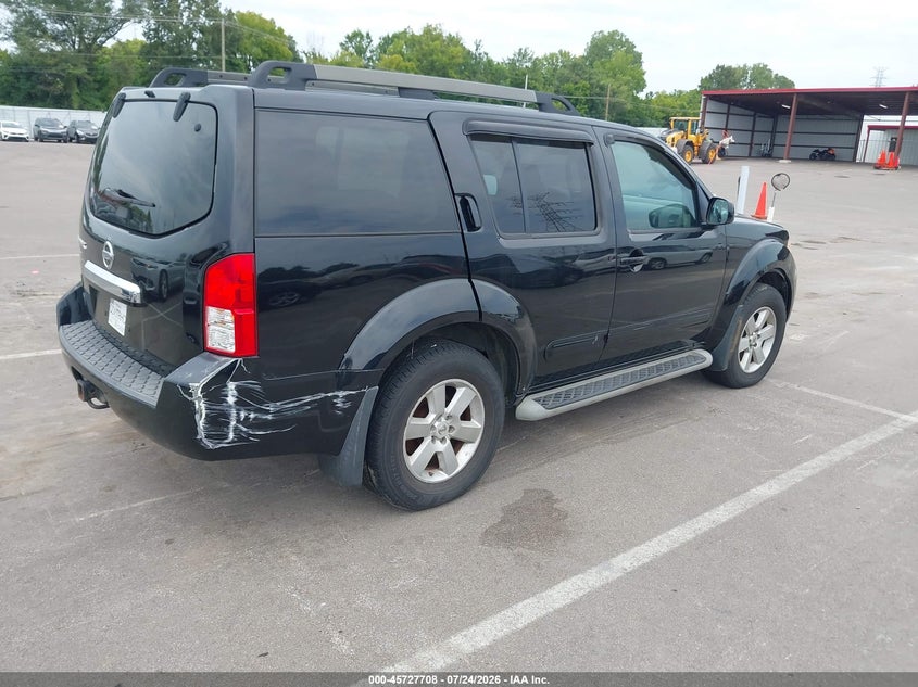 Vin: 5n1ar1nb1cc601040, lot: 46226407, nissan pathfinder sv 20124