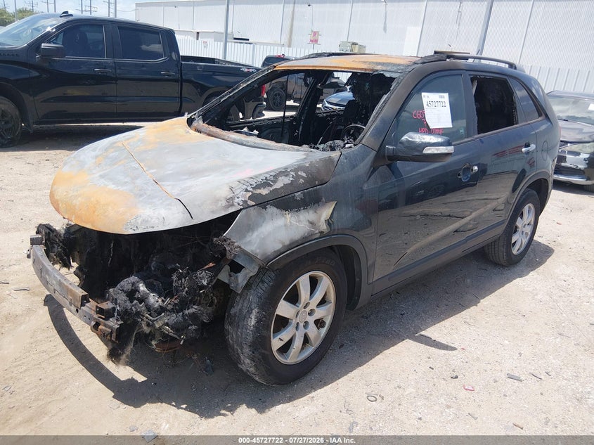 Vin: 5xykt3a61cg230861, lot: 46226421, kia sorento lx 20122