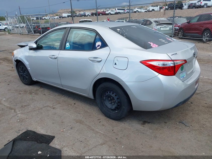 Vin: 5yfburhe8ep023380, lot: 46226431, toyota corolla l 20143
