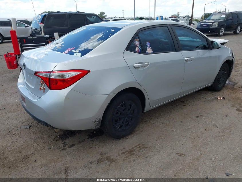 Vin: 5yfburhe8ep023380, lot: 46226431, toyota corolla l 20144