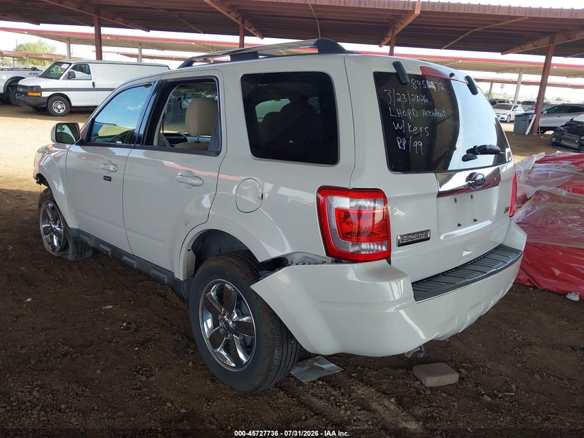 Vin: 1fmcu0eg6ckb31722, lot: 46226435, ford escape limited 20123