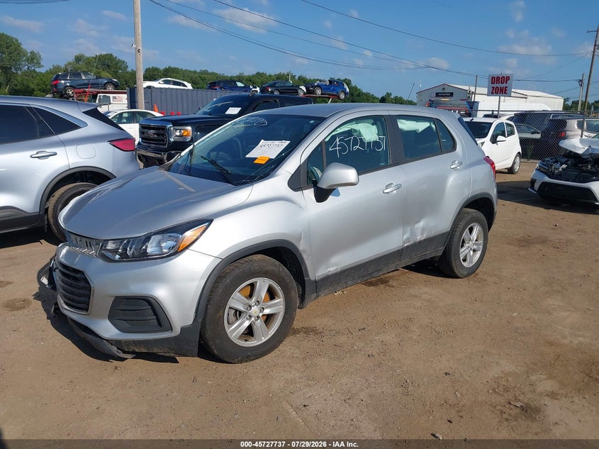 Vin: kl7cjnsb2jb522587, lot: 46226436, chevrolet trax ls 20182