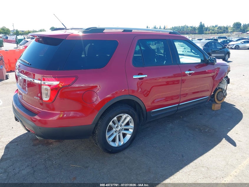 Vin: 1fm5k8d82dgb34693, lot: 46226460, ford explorer xlt 20134