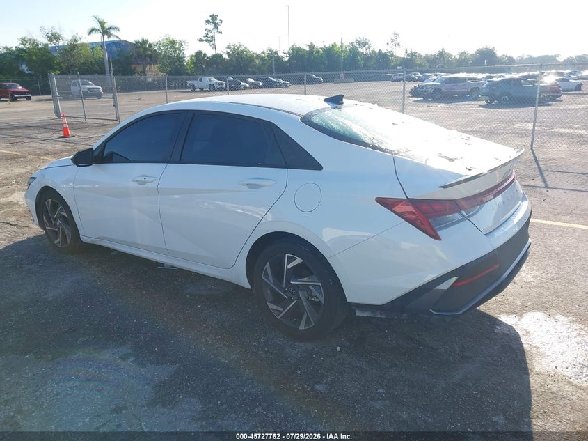 Vin: kmhlm4dj2su152137, lot: 46226461, hyundai elantra hybrid sel sport 20253