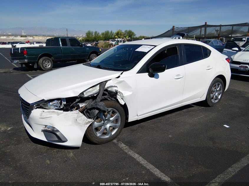 Vin: jm1bm1t76f1246873, lot: 46226494, mazda mazda3 i sv 20152