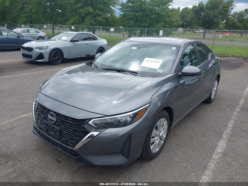 Vin: 3n1ab8bv9sy233151, lot: 46226509, nissan sentra s 20252