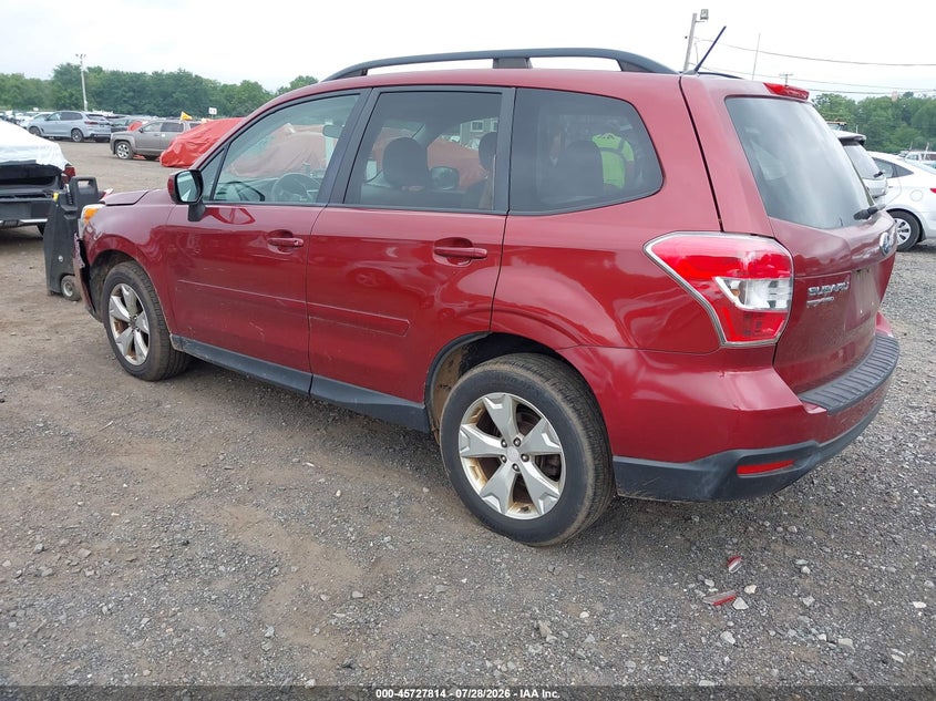 Vin: jf2sjadc3fh574538, lot: 46226513, subaru forester 2.5i premium 20153