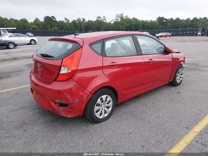Vin: kmhct5aexgu276776, lot: 46226536, hyundai accent se 20164