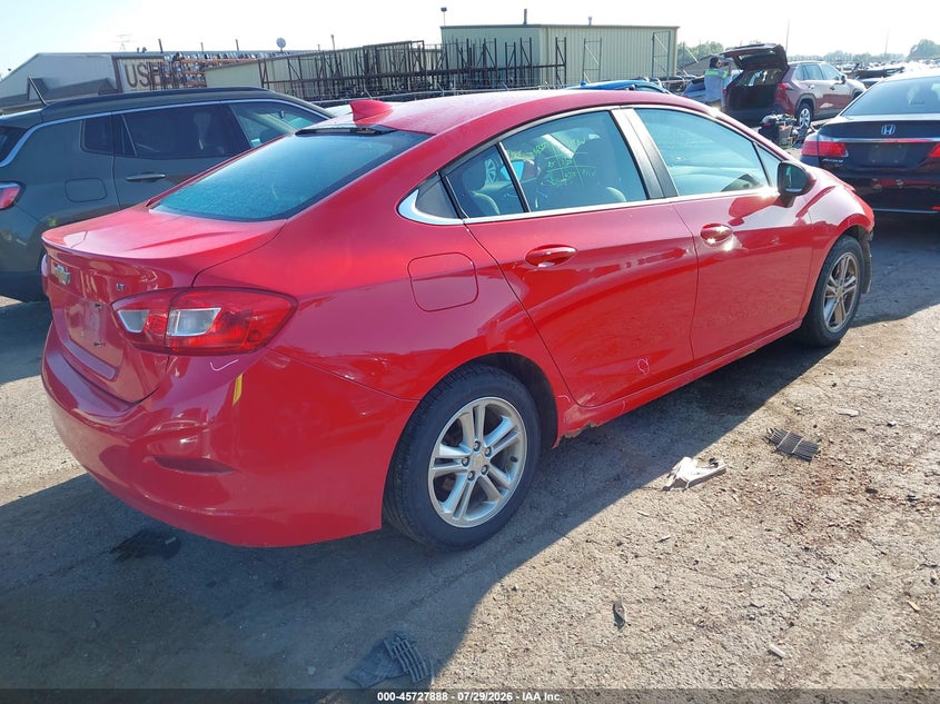 Vin: 1g1be5sm2g7319319, lot: 46226587, chevrolet cruze lt auto 20164