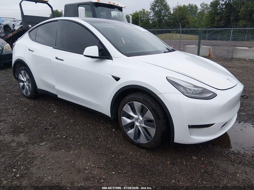 2021 Tesla Model Y Long Range Dual Motor All-Wheel Drive, Rear, IAAI, VIN 5YJYGDEE6MF298717
