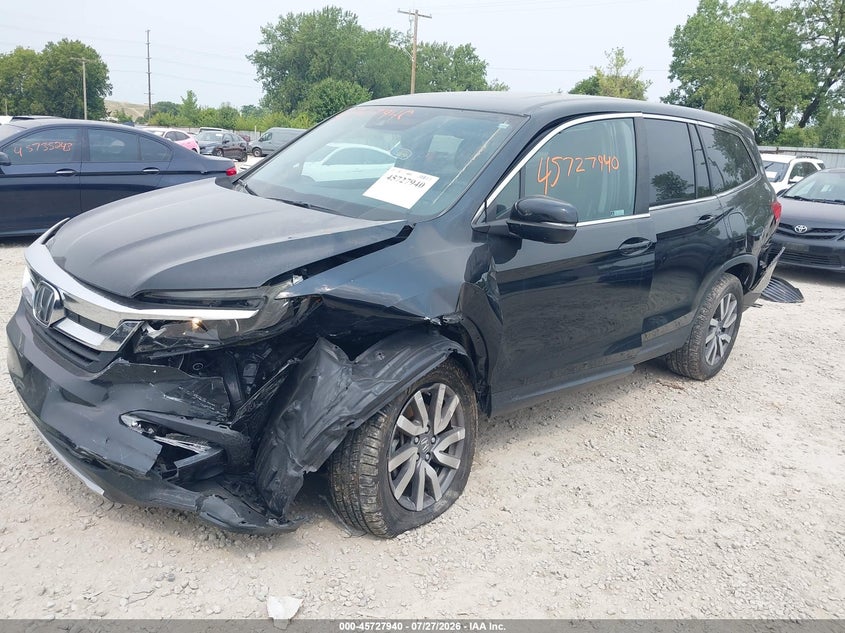 Vin: 5fnyf6h55kb100006, lot: 46226639, honda pilot ex-l 20192