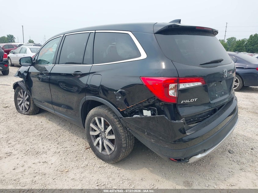 Vin: 5fnyf6h55kb100006, lot: 46226639, honda pilot ex-l 20193
