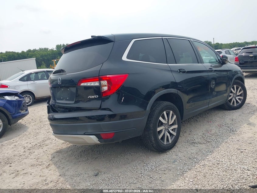 Vin: 5fnyf6h55kb100006, lot: 46226639, honda pilot ex-l 20194