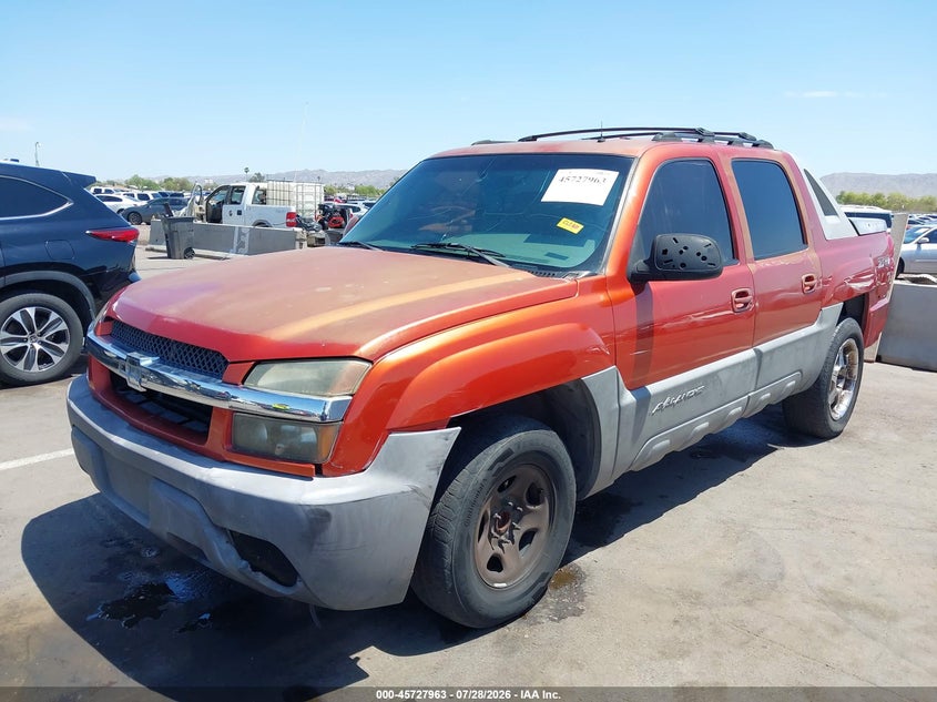 2002 Chevrolet Avalanche, Удар ззаду, IAAI, VIN 3GNEC13T62G221777 — фото 2