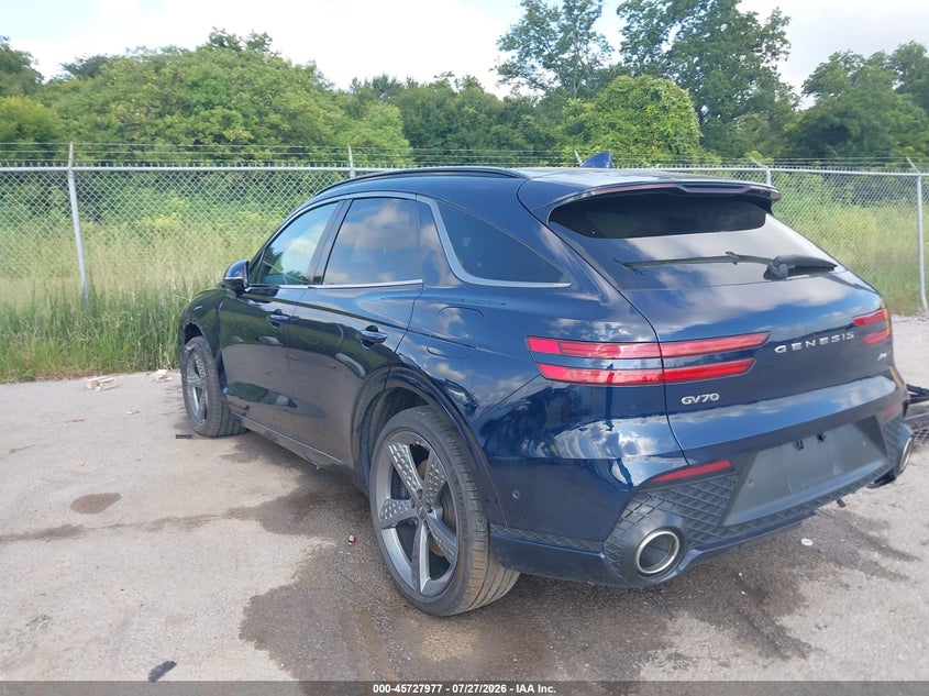 Vin: kmumcdtc3pu110272, lot: 46226676, genesis gv70 3.5t awd sport 20233