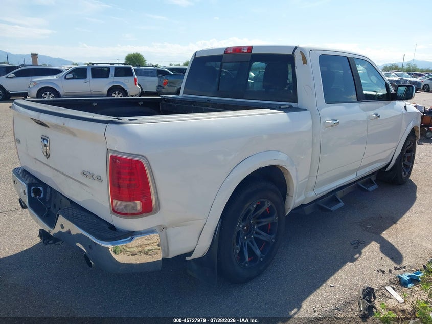 Vin: 1c6rr7nt3ds623865, lot: 46226678, ram 1500 laramie 20134