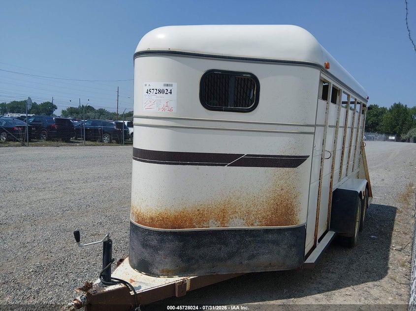 1992 MORGAN HORSE TRAILER auction photo 2