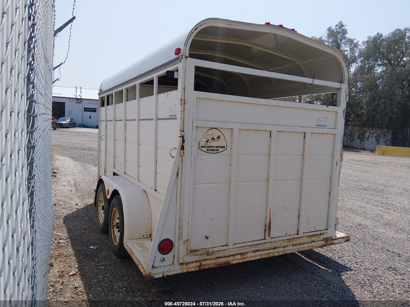 1992 MORGAN HORSE TRAILER auction photo 3