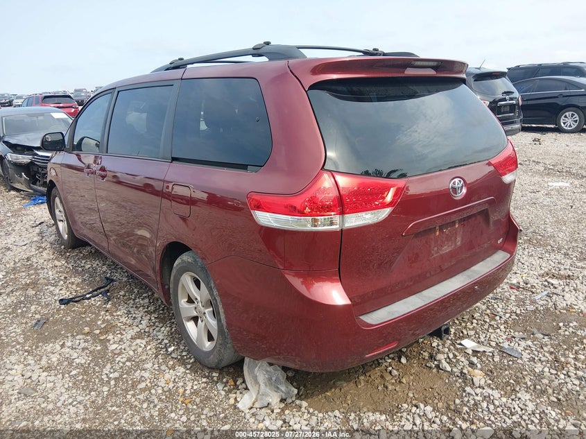 Vin: 5tdkk3dc6es491137, lot: 46226724, toyota sienna le v6 8 passenger 20143