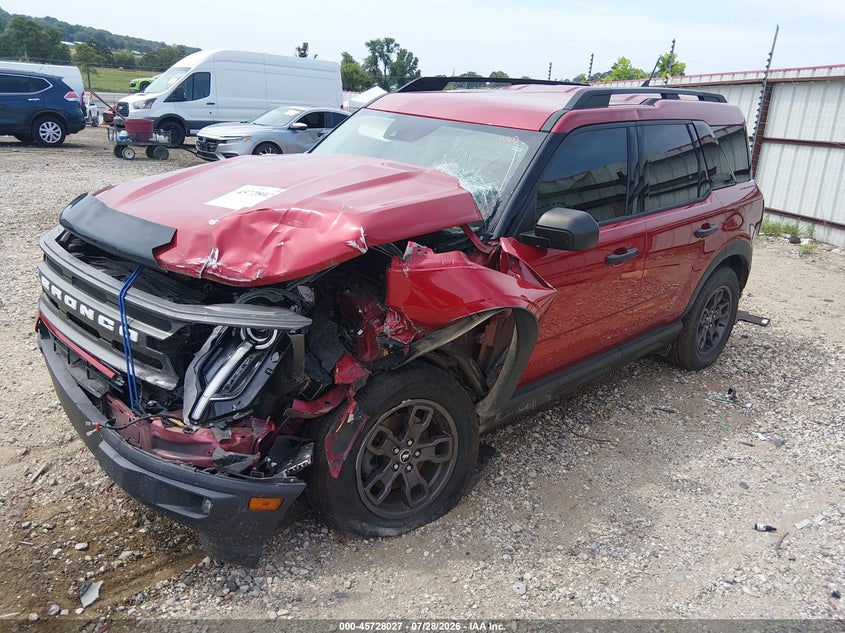 Vin: 3fmcr9b68mrb12992, lot: 46226726, ford bronco sport big bend 20212