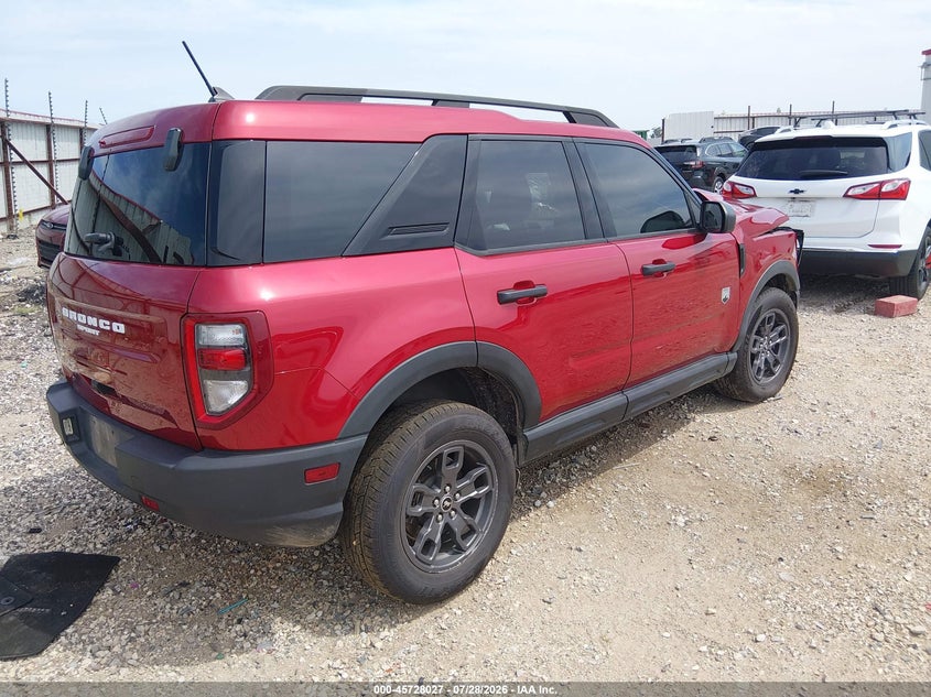 Vin: 3fmcr9b68mrb12992, lot: 46226726, ford bronco sport big bend 20214
