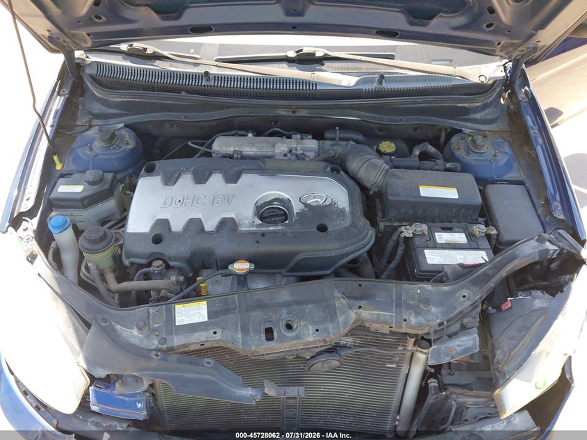 2007 HYUNDAI ACCENT HATCHBACK 1.6L I-4 DOHC, VVT, 110HP