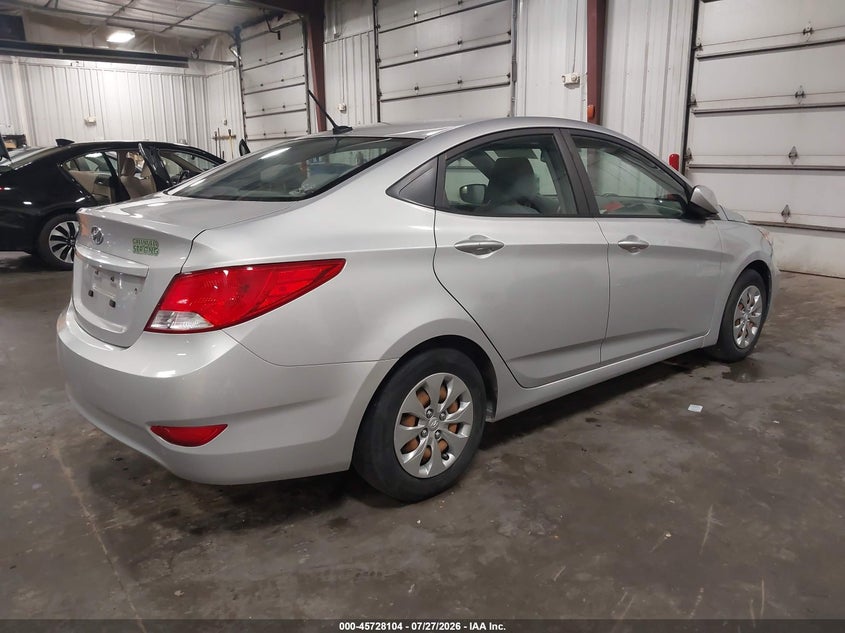 Vin: kmhct4ae9hu173330, lot: 46226802, hyundai accent se 20174