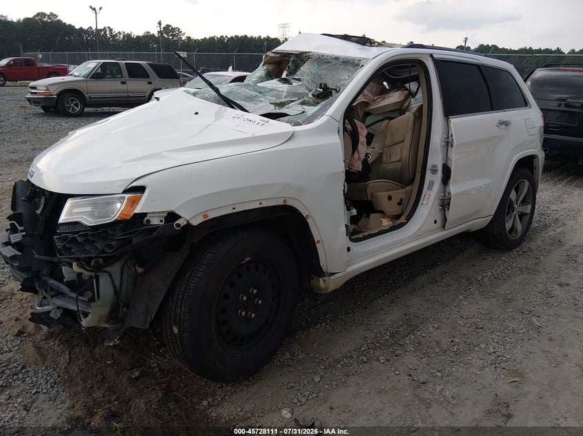 Vin: 1c4rjfcg1fc890368, lot: 46226810, jeep grand cherokee overland 20152