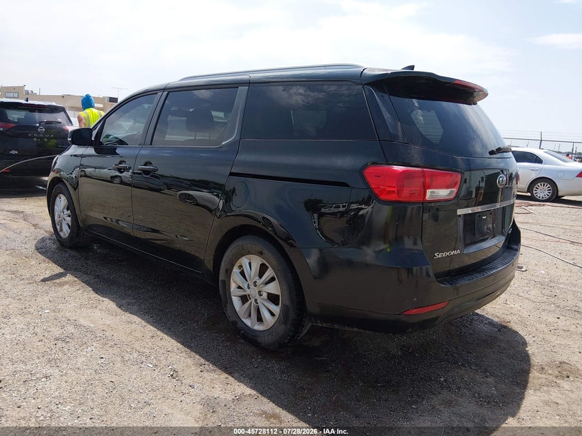 Vin: kndmb5c12h6320510, lot: 46226811, kia sedona lx 20173