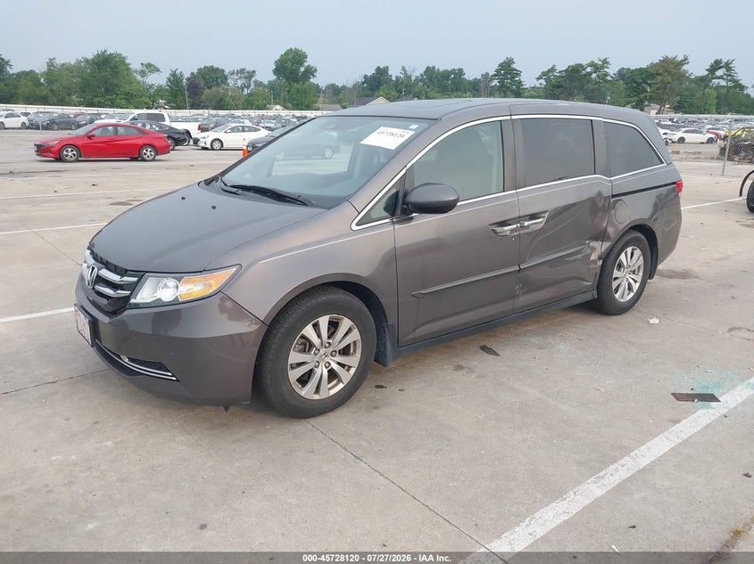 Vin: 5fnrl5h61fb075790, lot: 46226819, honda odyssey ex-l 20152