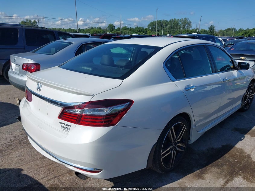 Vin: 1hgcr2f56ga072215, lot: 46226823, honda accord sport 20164