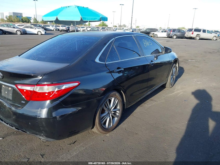 Vin: 4t1bf1fk2gu210085, lot: 46226864, toyota camry se 20164
