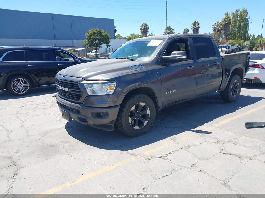 Vin: 1c6srfft7kn676431, lot: 46226996, ram 1500 big horn/lone star  4x4 5'7 box 20192