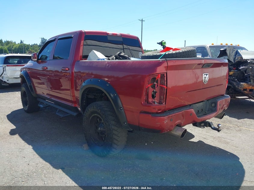 Vin: 1c6rd7mt1cs316189, lot: 46227021, ram 1500 sport 20123