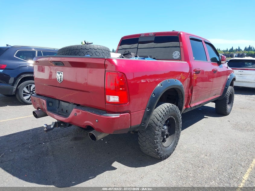 Vin: 1c6rd7mt1cs316189, lot: 46227021, ram 1500 sport 20124