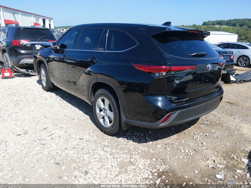 Vin: 5tdbzrbh7ms123528, lot: 46227041, toyota highlander le 20213