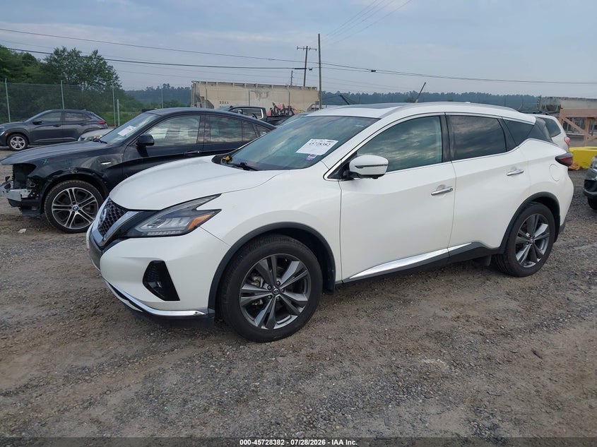 Vin: 5n1az2ms4kn146744, lot: 46227081, nissan murano platinum 20192