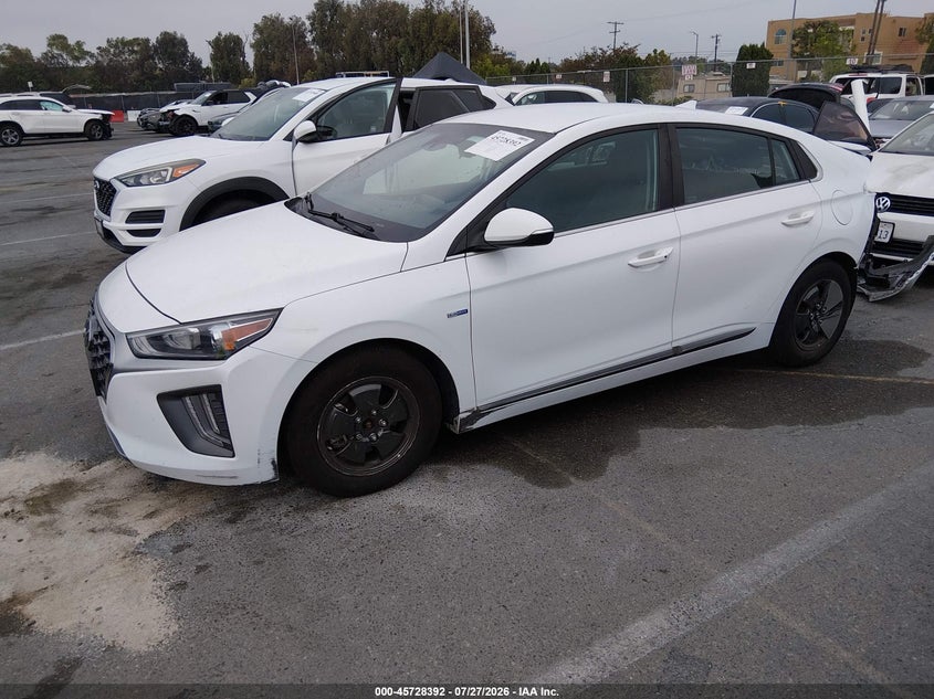 Vin: kmhc75lc6lu235135, lot: 46227091, hyundai ioniq hybrid se 20202