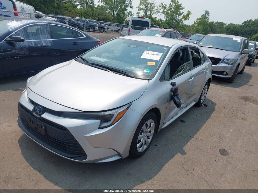 Vin: jtdbcmfe0s3099205, lot: 46227105, toyota corolla hybrid le 20252