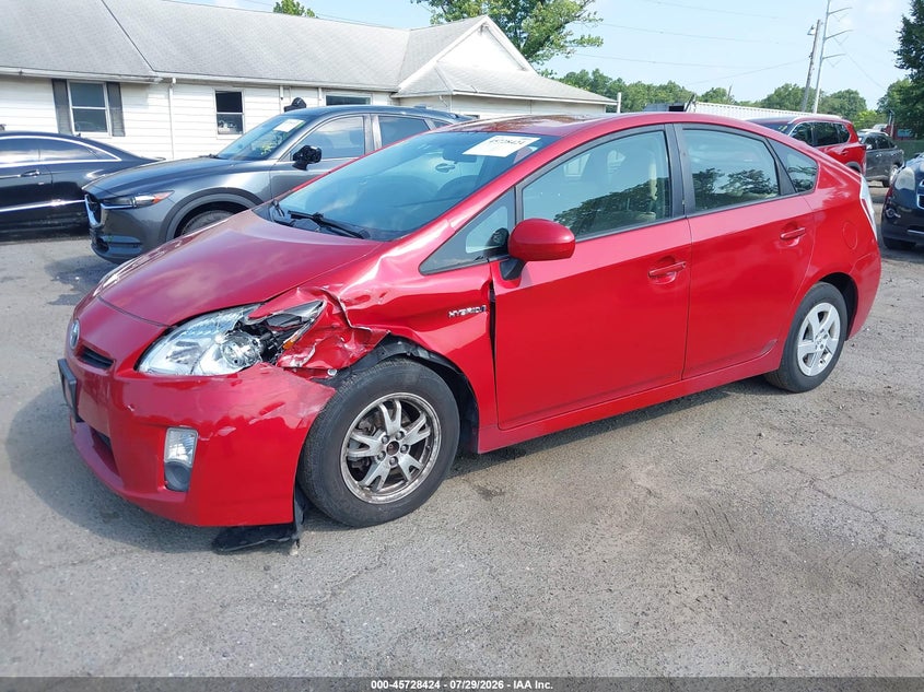 Vin: jtdkn3du5b1473589, lot: 46227123, toyota prius two 20112