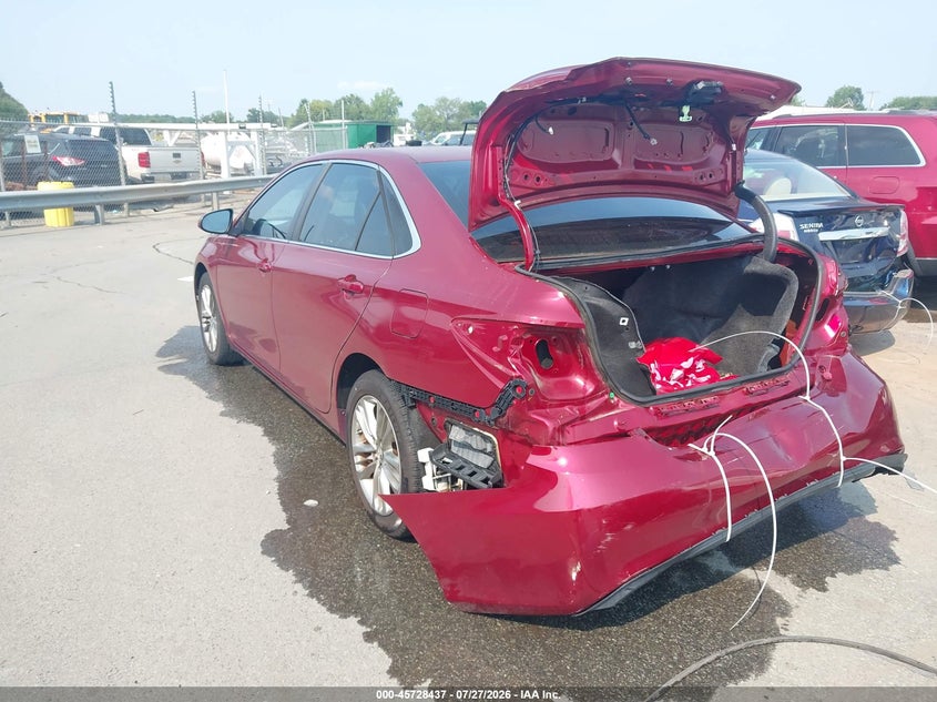 Vin: 4t1bf1fk0gu526584, lot: 46227136, toyota camry se 20163