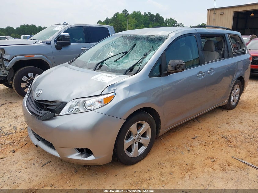 Vin: 5tdkk3dc0cs240742, lot: 46227191, toyota sienna le v6 8 passenger 20122