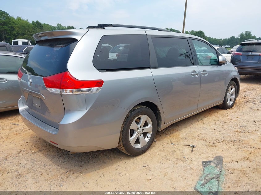 Vin: 5tdkk3dc0cs240742, lot: 46227191, toyota sienna le v6 8 passenger 20124