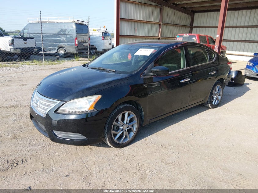 2015 Nissan Sentra, Удар ззаду, IAAI, VIN 3N1AB7APXFL642081 — фото 2