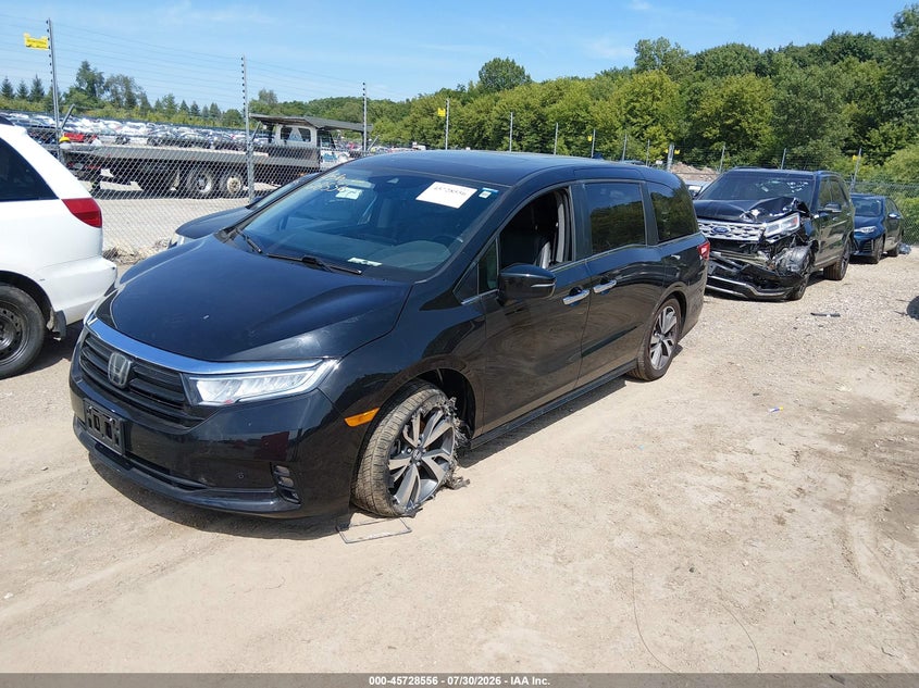 Vin: 5fnrl6h81pb008583, lot: 46227255, honda odyssey touring 20232