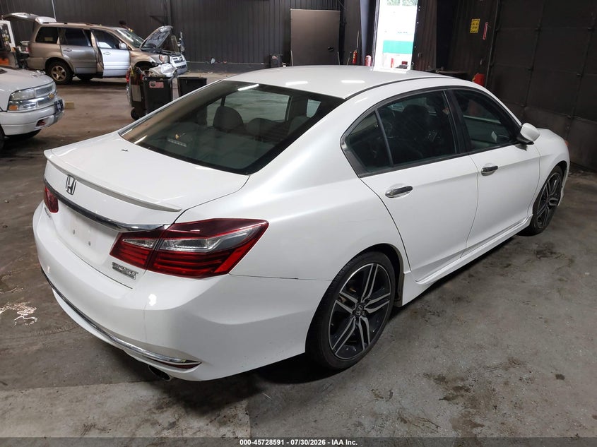 Vin: 1hgcr2f17ha209824, lot: 46227290, honda accord sport se 20174